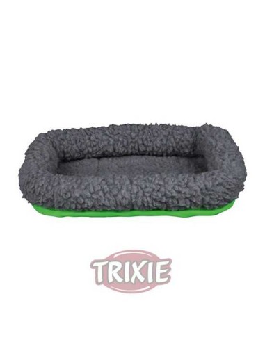 CAMA SUAVE PARA COBAYAS TRIXIE - GRIS / VERDE