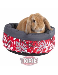 CAMA SUAVE FLOWER TRIXIE - ROJO / GRIS