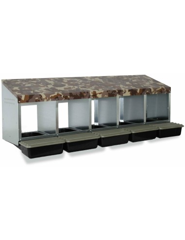 PONEDERO CAMUFLAJE PARA GALLINAS CON CUBETA 5...