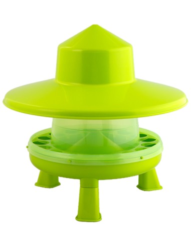 TOLVA PLASTICO PISTACHO PARA AVES CON PATAS Y...