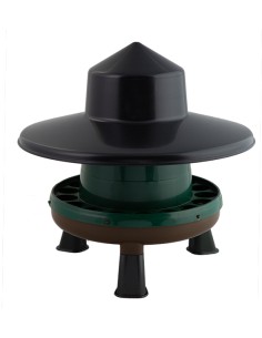 TOLVA PLASTICO RECICLADO PARA AVES CON PATAS Y TAPA GAUN...