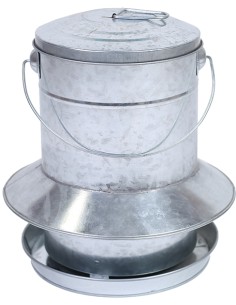 TOLVA DE CHAPA CON PROTECCIÓN ANTI LLUVIA PARA AVES GAUN...