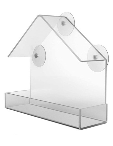 COMEDERO ACRILICO PAJAROS SILVESTRES GAUN