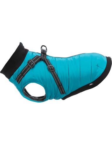 ABRIGO PONTIS AGUAMARINA CON ARNÉS TRIXIE