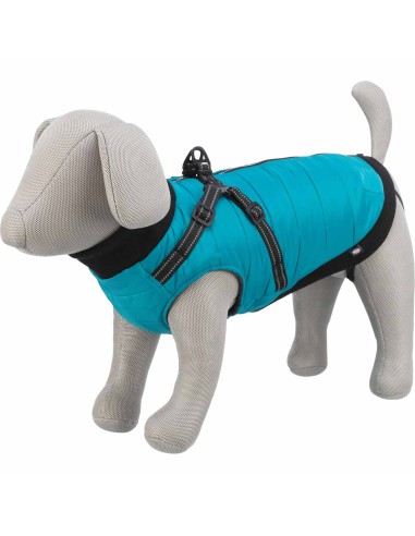 ABRIGO PONTIS AGUAMARINA CON ARNÉS TRIXIE