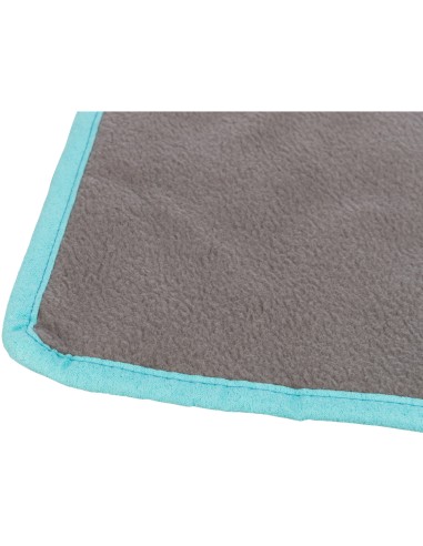 ALFOMBRA DE LANA GRIS TURQUESA TRIXIE