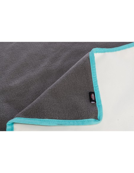 ALFOMBRA DE LANA GRIS TURQUESA TRIXIE