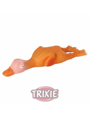 PATO LATEX CON SONIDO TRIXIE - 14 CM