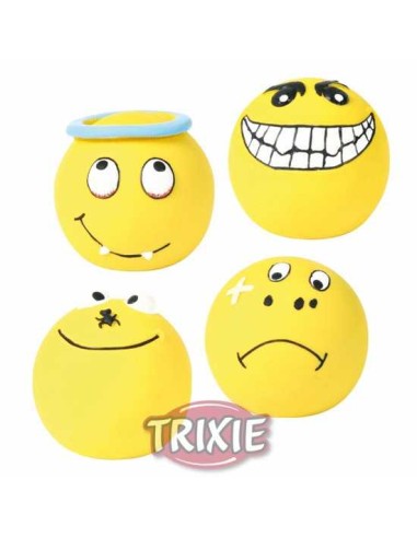 SONRISAS DE LÁTEX REDONDAS TRIXIE - Ø6 CM