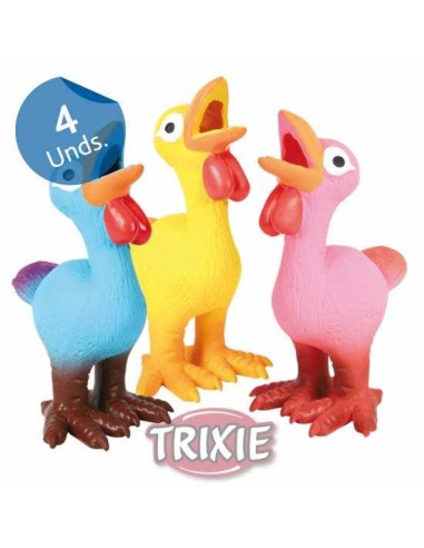 POLLOS LÁTEX PESADOS TRIXIE - 14 CM