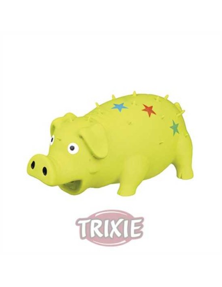CERDO CON ESTRELLAS DE LÁTEX TRIXIE - 16 CM