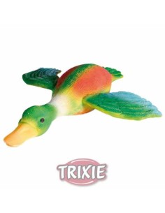 PATO VOLANDO CON SONIDO ORIGINAL DE LÁTEX TRIXIE - 30 CM