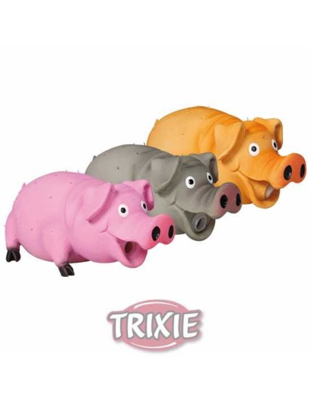 CERDITO SONIDO ORIGINAL DE LÁTEX TRIXIE - 21 CM