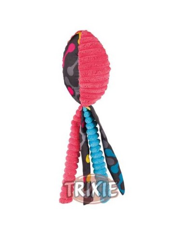 PELOTA DE RUGBY CON TIRAS TRIXIE - 13 CM / 32 CM