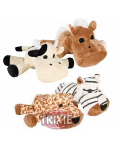 ANIMALITOS DE PELUCHE CON SONIDO (4 UNIDADES) TRIXIE - 16 CM