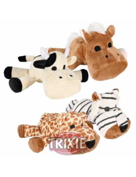 ANIMALITOS DE PELUCHE CON SONIDO (4 UNIDADES) TRIXIE - 16 CM