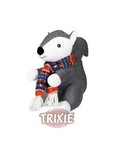 ARDILLA DE PELUCHE TEJIDO TRIXIE - 20 CM