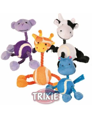 JUGUETE DE CUERDA CON PELOTA DE TENIS TRIXIE