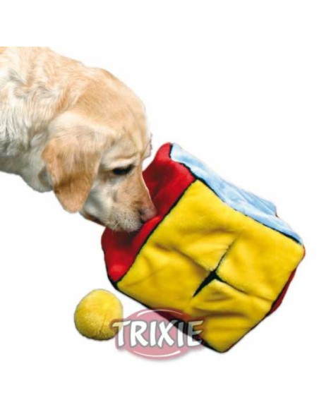 CUBO PELUCHE CON 4 PELOTAS PELUCHE TRIXIE - 21 CM