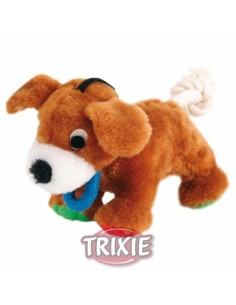 CACHORRO DE PELUCHE CON SONIDO TRIXIE - 17 CM