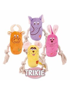 ANIMAL DE PELUCHE CON SONIDO TRIXIE - 13 CM