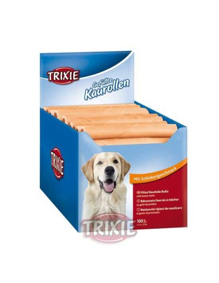 ROLLITO TRIPA RELLENO JAMÓN TRIXIE - 12 CM / 22 GR