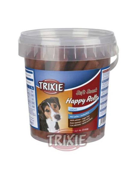 SOFT SNACK HAPPY ROLLS SALMÓN TRIXIE - 500 GR