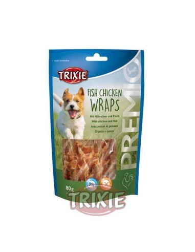 FISH & CHICKEN WRAPS TRIXIE - 80 GR