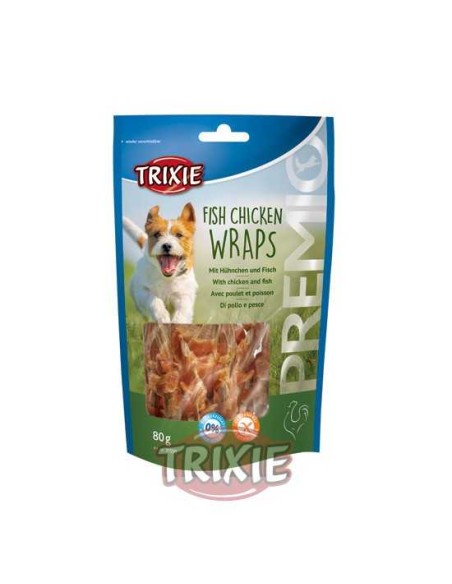FISH & CHICKEN WRAPS TRIXIE - 80 GR