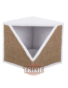 CUBO RASCADOR OFELIA TRIXIE - BLANCO / MARRÓN