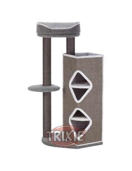 POSTE RASCADOR HUGO TRIXIE - GRIS / BLANCO