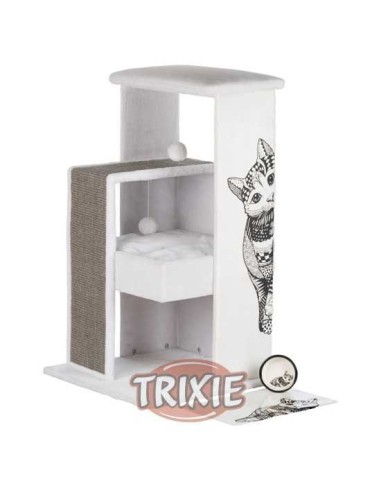 POSTE RASCADOR MARIA TRIXIE - BLANCO / GRIS