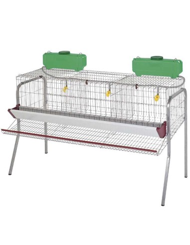 BATERÍA PARA GALLINAS PONEDORAS 3 DEPARTAMENTOS...