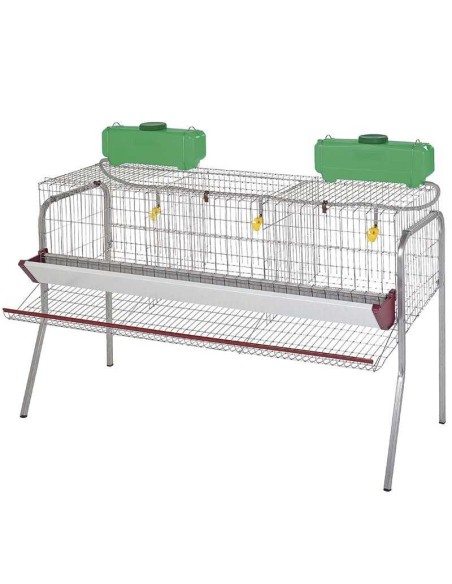 BATERÍA PARA GALLINAS PONEDORAS 3 DEPARTAMENTOS COPELE