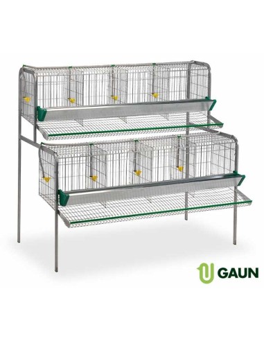 BATERÍA PONEDORAS 8 DEPARTAMENTOS GAUN