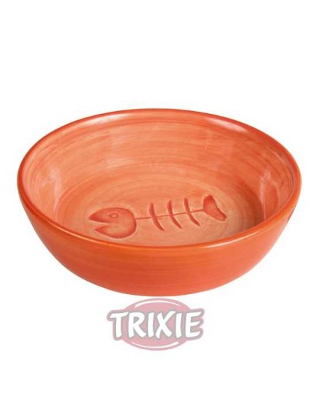 COMEDERO CERÁMICO GATOS RASPA TRIXIE - Ø13 CM / 200 ML
