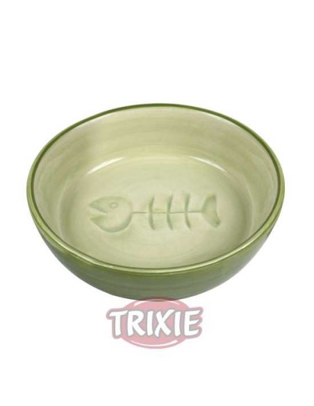 COMEDERO CERÁMICO GATOS RASPA TRIXIE - Ø13 CM / 200 ML