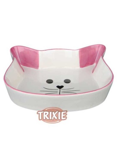 COMEDERO CERÁMICO CARA GATO TRIXIE - Ø12 CM /...