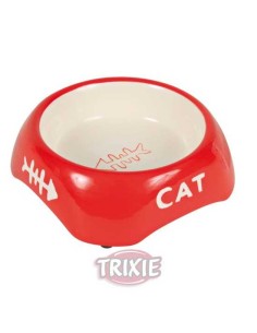 COMEDERO CERÁMICO GATOS CAT TRIXIE - Ø13 CM / 200 ML