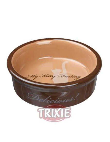 COMEDERO CERÁMICO GATOS MY KITTY DARLING TRIXIE - Ø15 CM / 200 ML