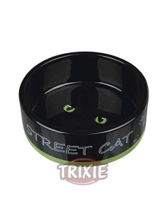 COMEDERO CERÁMICA STREET CAT TRIXIE - Ø12 CM / 300 ML
