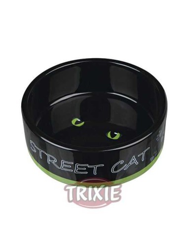 COMEDERO CERÁMICA STREET CAT TRIXIE - Ø12 CM /...