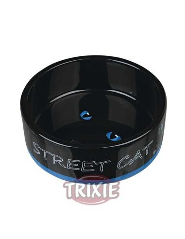 COMEDERO CERÁMICA STREET CAT TRIXIE - Ø12 CM /...
