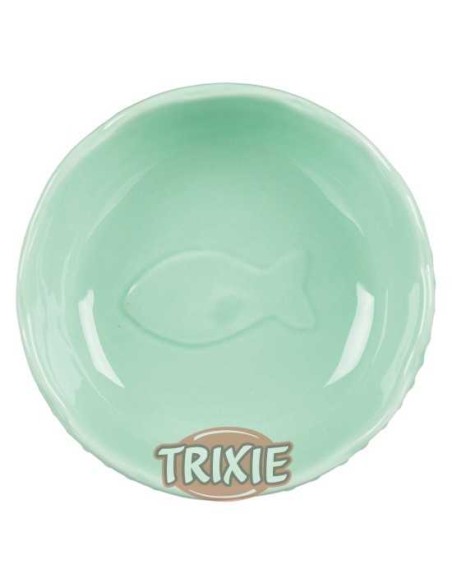 COMEDERO CERÁMICA GATOS TRIXIE - 0,25 L / Ø13 CM