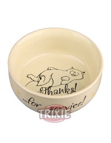 COMEDERO CERÁMICO THANKS! TRIXIE - Ø11 CM / 300 ML