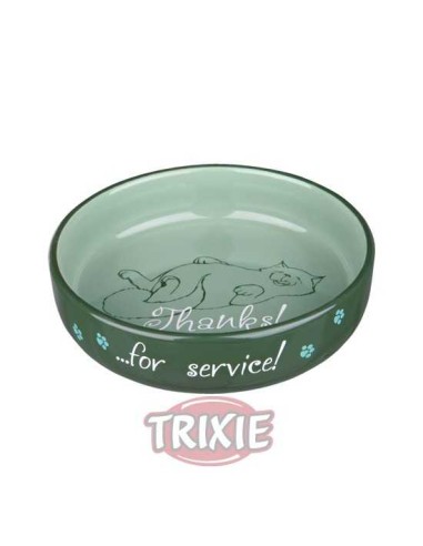 COMEDERO CERÁMICO THANKS! HOCICOS CORTOS TRIXIE...