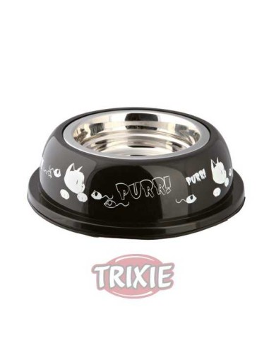 COMEDERO ACERO INOX RESISTENTE PURR! TRIXIE -...