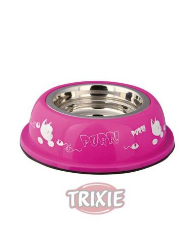 COMEDERO ACERO INOX RESISTENTE PURR! TRIXIE -...