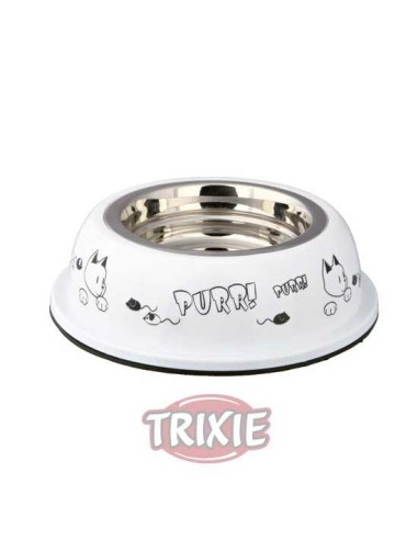 COMEDERO ACERO INOX RESISTENTE PURR! TRIXIE -...