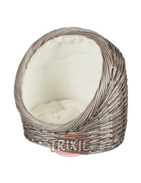 CUEVA SUAVE DE MIMBRE TRIXIE - GRIS